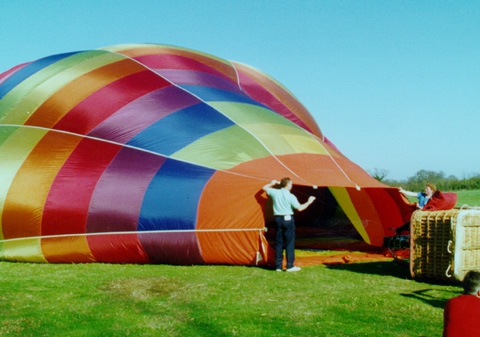 First class fare hot air ballooning