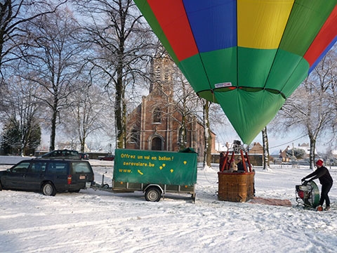 Chèque cadeau Noël en montgolfière